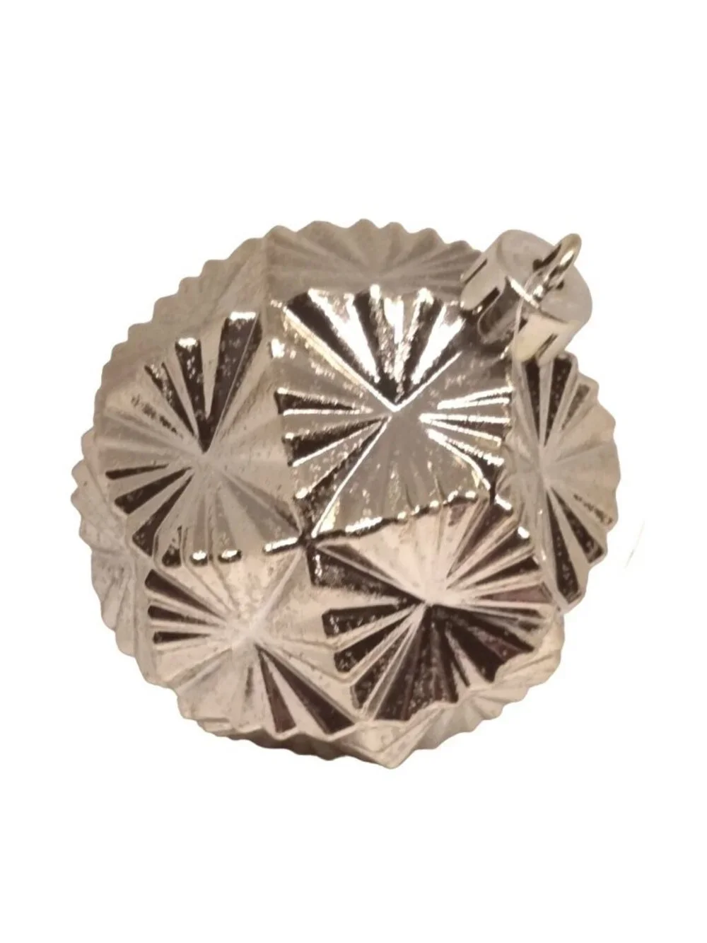 Shatterproof Gold Christmas Ornament Modern Prism Design